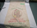 Rare Big Chief Seed Corn Sack