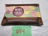 Old Rare Sealed Wine Shag Tobacco, Fisherman's Pouch