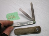 Utica Cutlery Pearl Handled Pocket Knife/Sheath