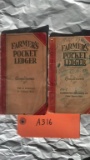 Lot of 2 John Deere Pocket Ledgers