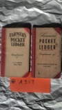 Lot of 2 John Deere Pocket Ledgers