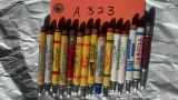 15 Adver. Seed Corn Bullet Pencils