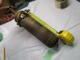 Old Brass Pyrene Fire Extinguisher w/Wall Bracket