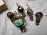 Lot of 5 Early GE Light Bulbs