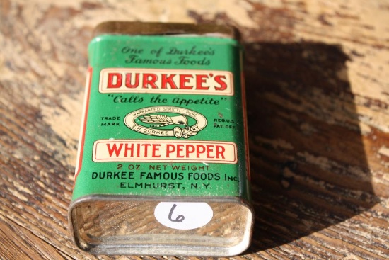 Durkee's White Pepper Spice Tin