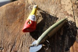 Vintage Fish Lures-Cisco Kid, Red & Yellow unmarked