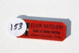 Antique Elgin Hatchery Whistle, Red Metal