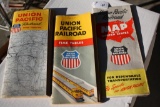 (3) 1950's-1960's UPRR Travel Maps