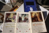 (3) Rare Singer Sewing Set of Books/orig. sleeve