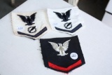 (3) Military Patches