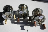 (3) Antique Bait Cast Reels