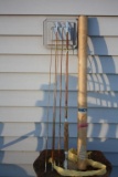 Rare Pearl Split Bamboo Fly Rod in box