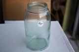 Rare Ball Green Jar, short quart, no. 2