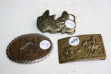 (3) Vintage Belt Buckles