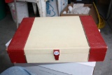 Red & White Box of Mixed Flatware Lots