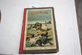 Antique Robinson Crusoe Hand Back Book in German