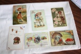 Lot of 6 Antique Postcards