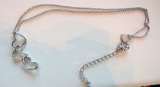 Sterling Silver Endless Love Heart Necklace