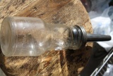 Marquette Mfg. Co. Oil Glass Bottle