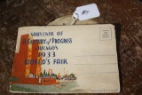 Rare 1933 Chicago World's Fair Souvenir