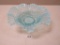 Ice blue hobnail serving bowl