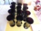 12 black amethyst goblets