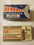 HI Power and Sears 22 LR Boxes of Cartridges