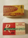 Whiz Bang abd Remington 22 cal cartridges