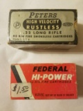 Peters and Federal Boxes of 22 Cal