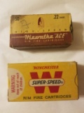Winchester Super Speed and Hiawatha Ace .22 shorts