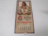 Great Northern September 1928 metal calender sign