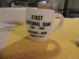 Advertising coffee mug - First National Bank Bancroft