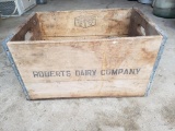 Advertising wood crate - Roberts Dairy Co