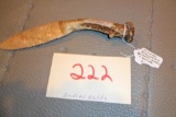 Sioux Indian Chert, Sinew and Antler Knife