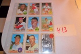 (9) 1968 Topps Cards