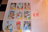 (9) 1968 Topps Cards