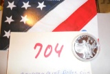 America A Coins, silver plated w/spot gold