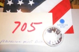 America A Coins, silver plated w/spot gold