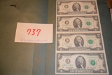 (4) 2003 Uncut $2.00 Bills