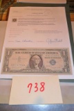 Blue Seal $1.00 and $5.00  Bills