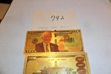 Trump Gold Foil $1000.00 Bill