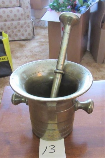 Brass Mortar and pestle