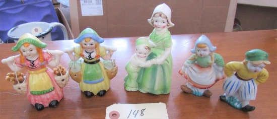 6 Dutch figurines