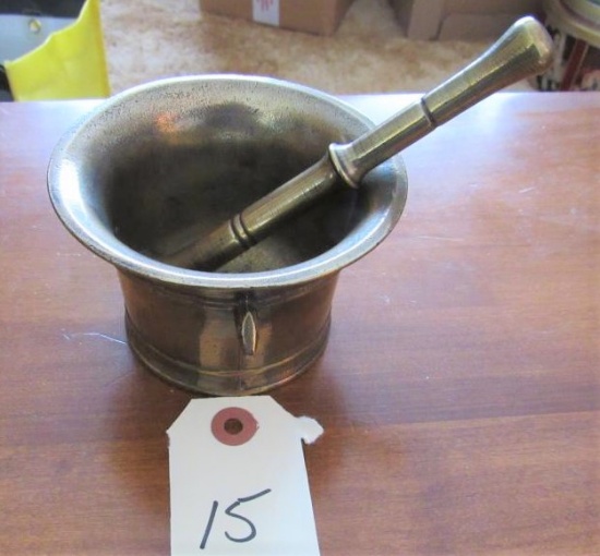 Brass Mortar and pestle