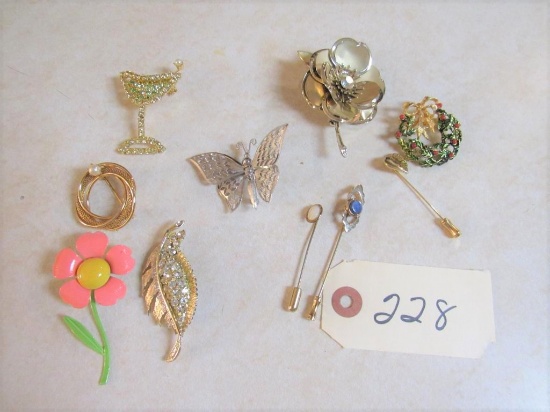 assortment of pins
