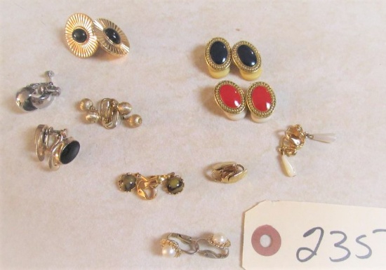 10 clip style earring sets