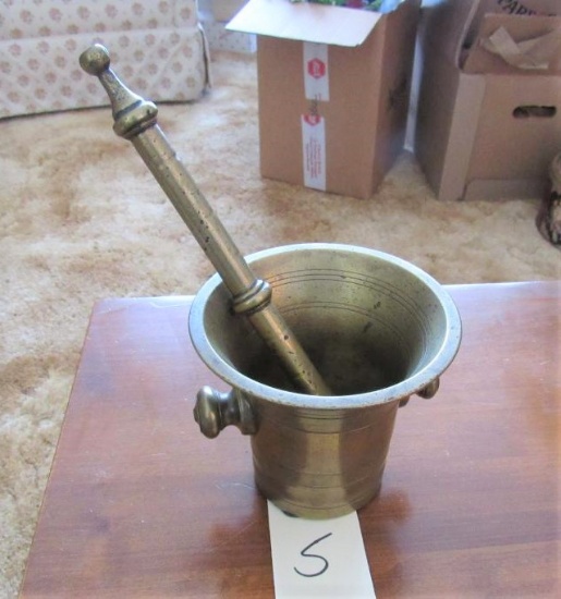 Brass Mortar and pestle