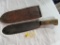 USMC Marked Bolo Knife w/Sheath WWII