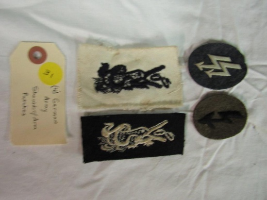 (4) German Army Arm/Shoulder Patches