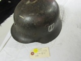 WWII Spanish Army Helmet w/Repo SS Decal